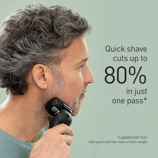 Series 900+ Premium Wet/Dry Razor ES-LS9A, 6-Way Shaving Head with Linear Motor, Includes Cleaning and Charging Station, Black, Matte Black