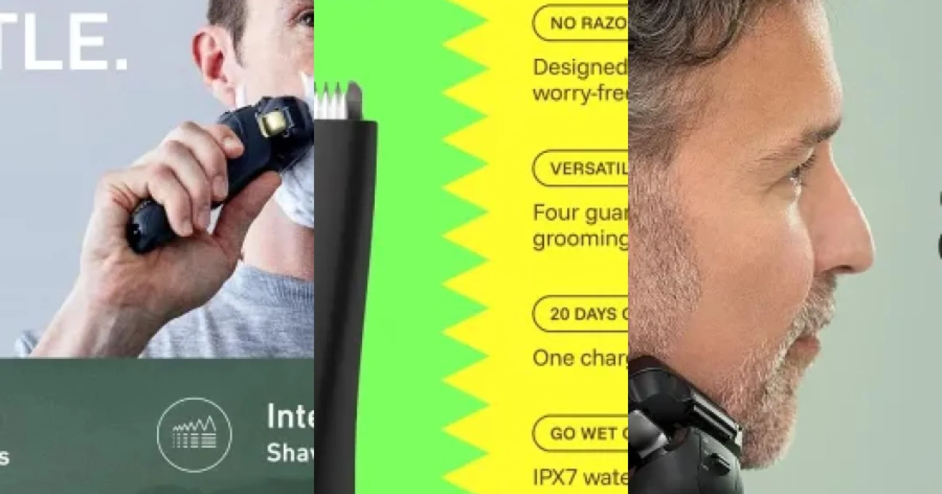 Top Wet and dry electric shavers
