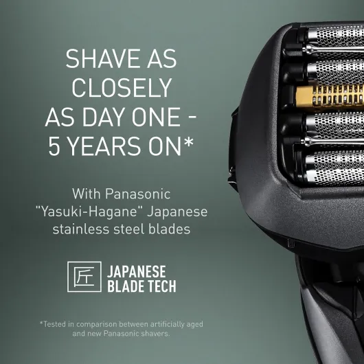Series 900 ES-LV6U-K811 5-Blade Electric Shaver for Men, Wet and Dry Cordless Razor​, Electric Razor with Auto Cleaning, Flexible Shaver Head and Responsive Beard Sensor - UK 2-Pin Plug No stand 5 blade