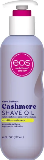 Cashmere Shave Oil, Vanilla Cashmere, Soothing Moisturizing, Prevents Irritation and Razor Burn, Bikini Area-Approved, Body Care, 6 fl oz Vanilla Cashmere 6 Fl Oz (Pack of 1)