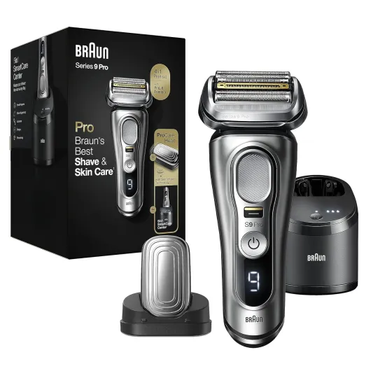Series 9 Pro 9487cc Electric Razor for Men, Wet & Dry, Rechargeable, Electric Shaver with Clean & Charge Station and ProCare Attachment 9487cc Shaver