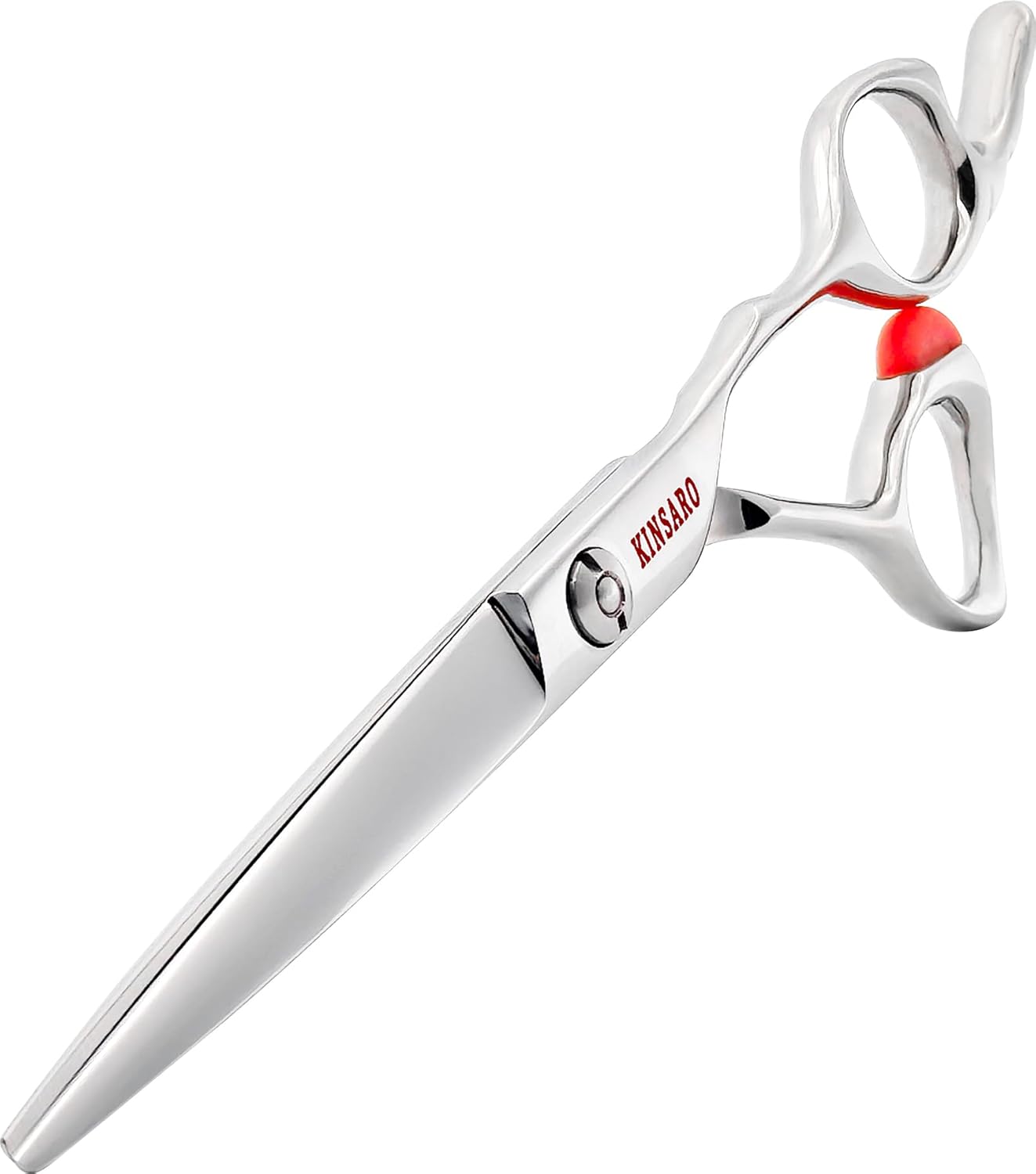 Hair Cutting Scissors 6 inch Professional Hair Cutting shears Barber Scissors Shears Sharp Japan 440c Stainless Steel Orange Stop Block for Hairdresser Barber or Home Use KINSARO