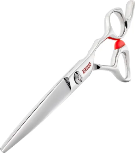 Hair Cutting Scissors 6 inch Professional Hair Cutting shears Barber Scissors Shears Sharp Japan 440c Stainless Steel Orange Stop Block for Hairdresser Barber or Home Use KINSARO