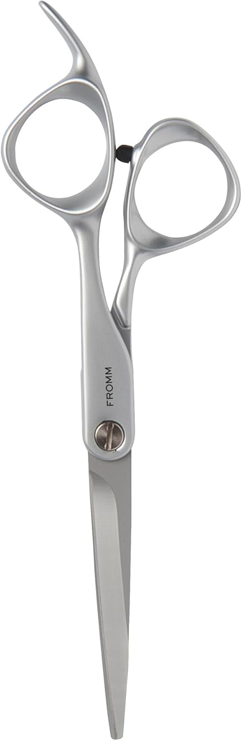 Transform 5.75" Extra Smooth Hair Cutting Shears for Wet and Dry Hair, Polished Silver Japanese Steel Scissors with Beveled Blade 5.75” Shear