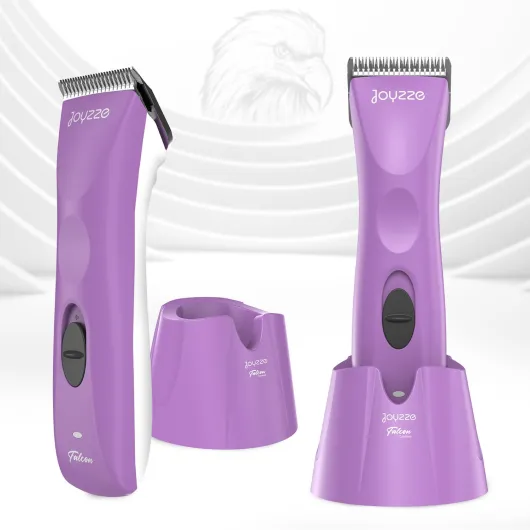 Falcon Cordless Clipper 2 Speed - Professional Grooming with Precision, Power, Low Noise, Dog Clippers for Grooming (Falcon Purple)