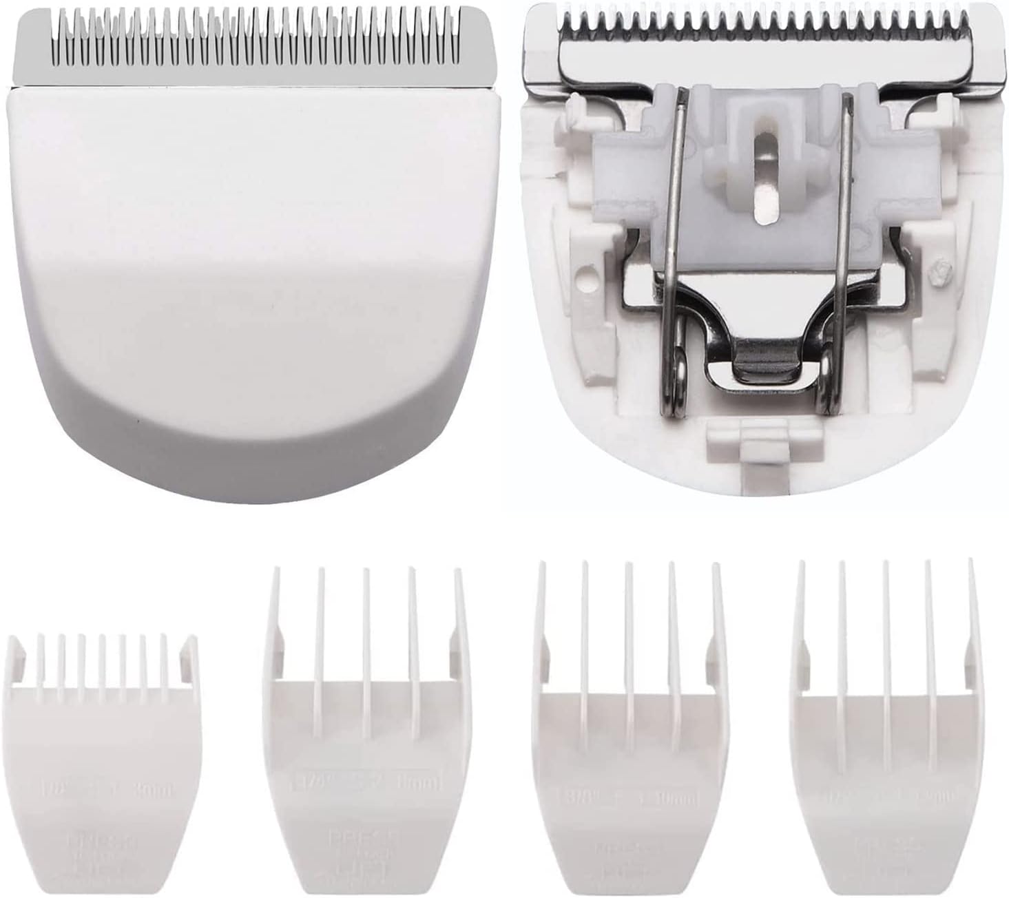 2 Pack Professional Peanut Clipper/Trimmer Snap On Replacement Blades #2068-300 - Compatible with Wahl Peanut Hair Clipper/Trimmer, White