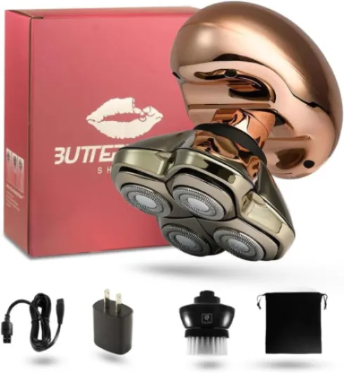 Butterfly Kiss PRO - Women's Electric Shaver for Bikini Line, Legs & Body - Wet & Dry Use - Ergonomic, Hypoallergenic Blades - 60 Minutes Cordless Use - Rose Gold