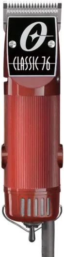 Professional Hair Clippers, Classic 76 for Barbers and Hair Cutting with Detachable Blade, Burgundy Burgundy 7 Piece Set