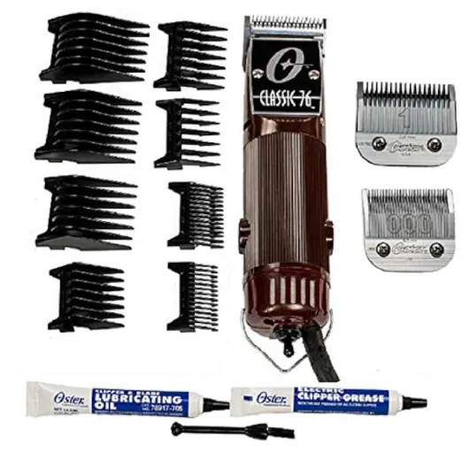 Classic 76 Hair Clipper Bundle - 2 items, includes pack of 8 plastic comb blades