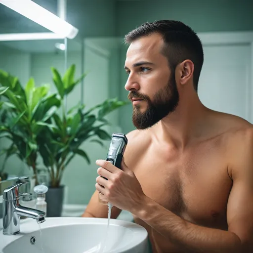 How to effectively shave your head and beard with an electric shaver
