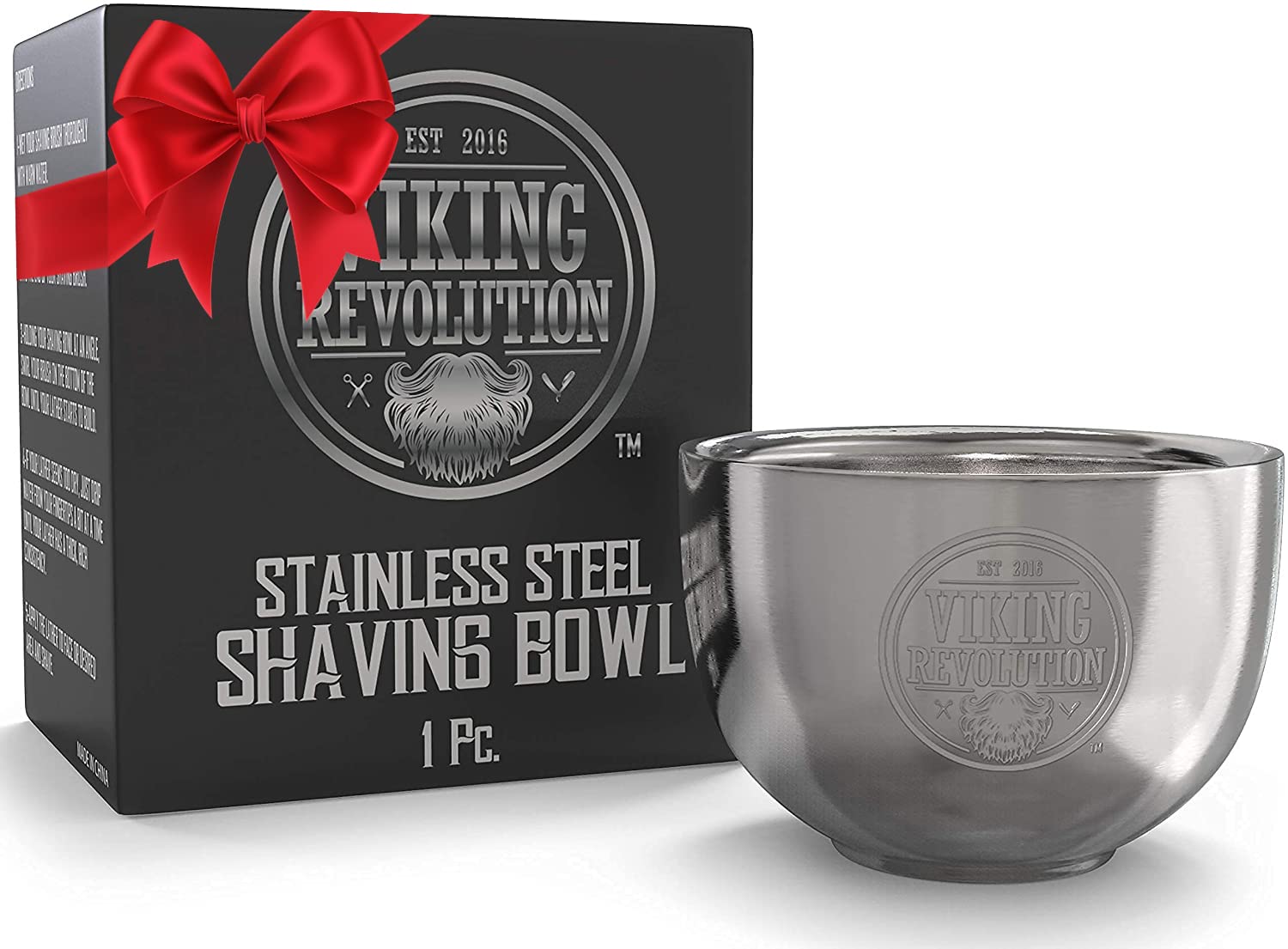 Stainless Steel Shaving Soap Bowl- Shaving Mug for Shave Cream & Soap- Double Layer, Unbreakable Shaving Cup for Wet Shave 3.2" x 2.2"