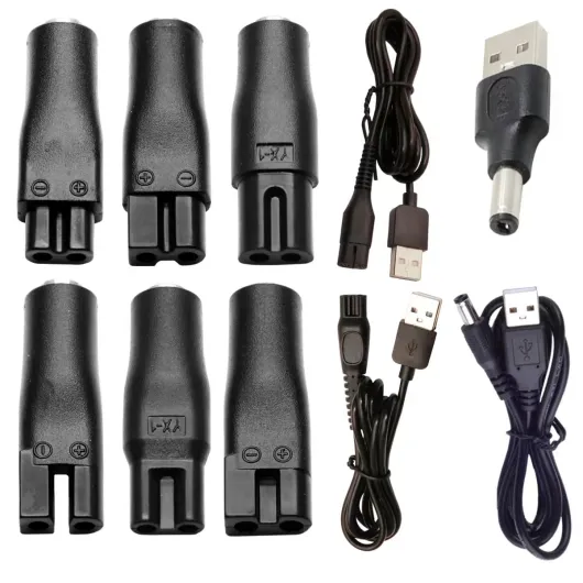 Power Cord 5V Replacement Charger USB adapter is suitable for a variety of electric hairdressers, shavers, purifiers, table lamps and others 5521 adapter hq8505 A00390 charging line