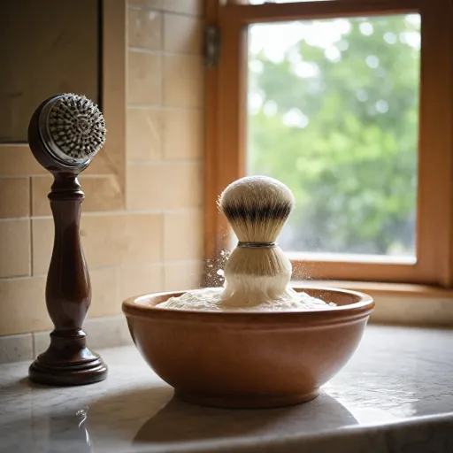 How a shaving cream brush transforms the daily shave for men