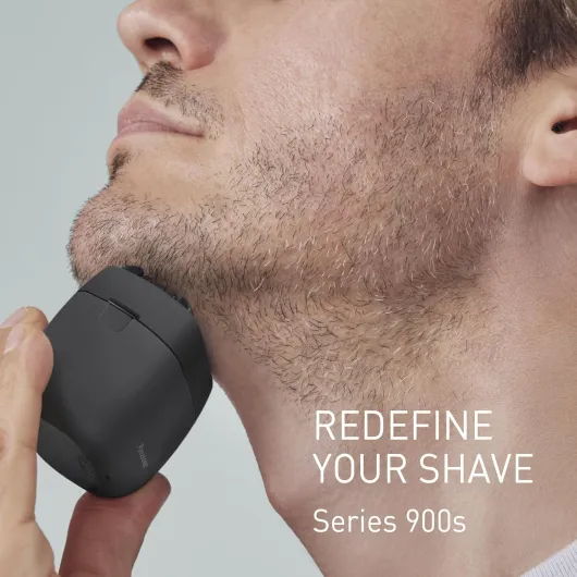 ES-PV3B-K811 Series 900s Foil Shaver, Wet & Dry 5-Blade Electric Shaver for Men, Responsive Beard Sensor, USB-C, Carry Case, Matte Black Compact 5 Blade