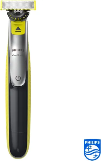 OneBlade 360 Hybrid Face - Electric Beard Trimmer and Shaver, with 360 Blade Innovation, 2X 360 Blade for face, 5in1 Adjustable Comb, (Model QP2734/30) Black 1 Count (Pack of 1)