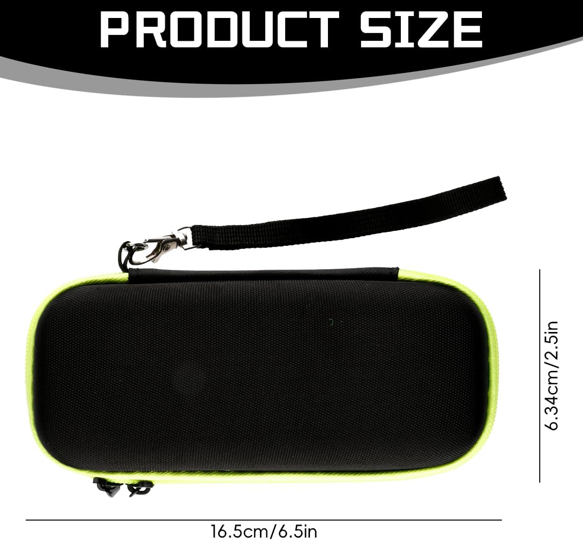 Waterproof Shaver Travel Case - Hard Shell Protective Storage Holder Compatible with Multiple Electric Razors and Trimmers, Compact Organiser for Men's Grooming Essentials 16.5 x 6.5 x 5.5 cm